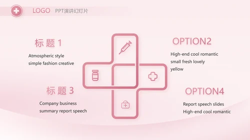 粉色医疗护士护理工作汇报动态PPT