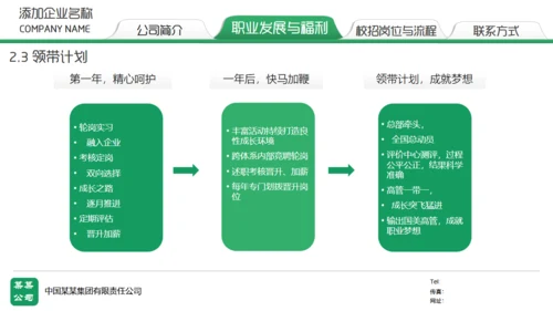 绿色校园招聘通用PPT模板