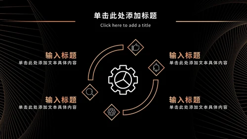 黑金奢华商务PPT模板