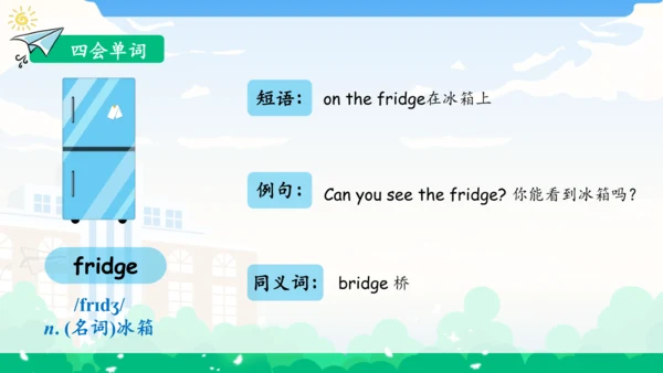 Unit 4 My home 单元复习(一)-单词词组+典型例题（共30张PPT）