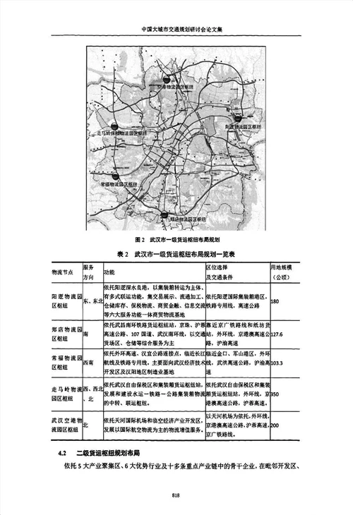 城市货运交通枢纽布局规划研究