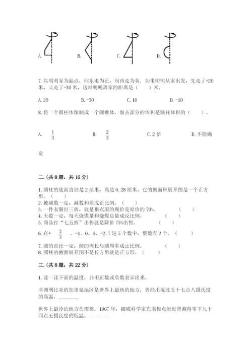 洛阳市小学数学小升初试卷【能力提升】.docx