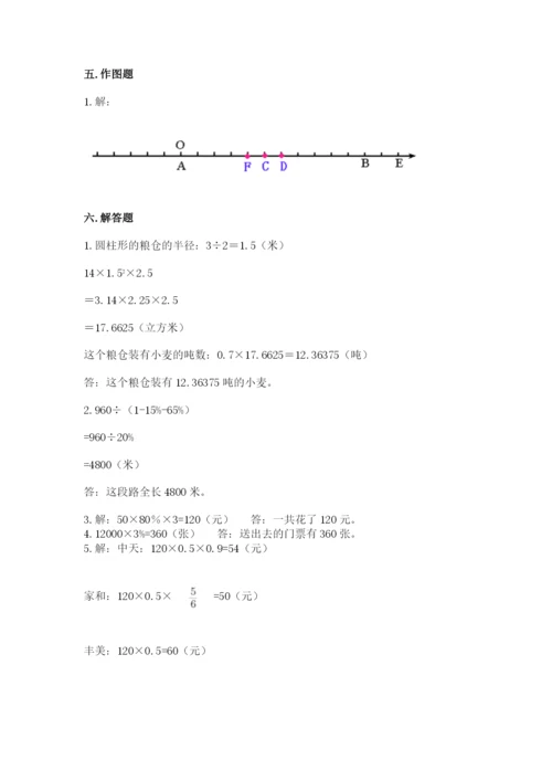 开原市六年级下册数学期末测试卷【word】.docx