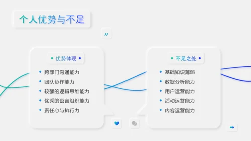 蓝绿色新拟态风工作汇报PPT模板