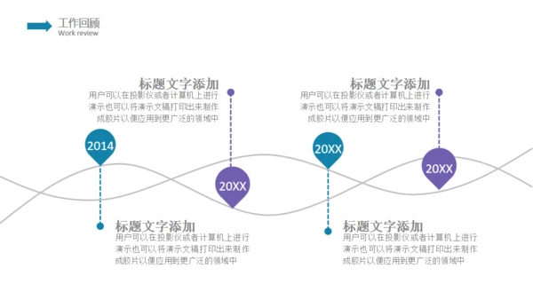 简约大气紫色个人工作汇报通用PPT模板