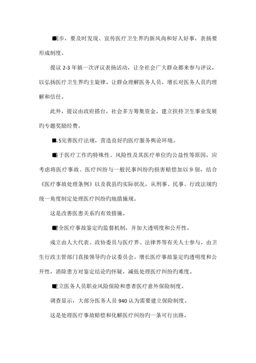 县卫生系统行风建设调研报告.docx