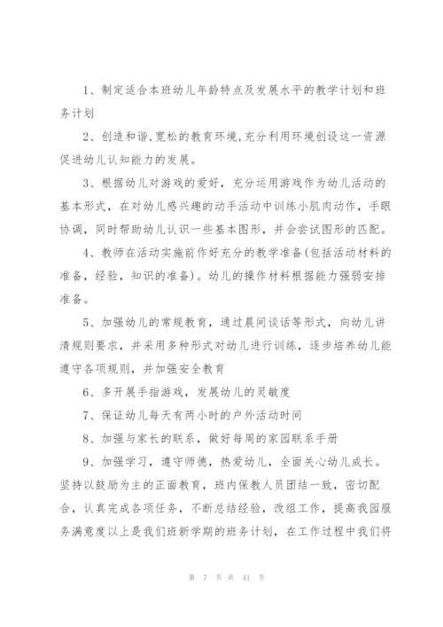 幼儿园小班下学期教学计划集合11篇.docx