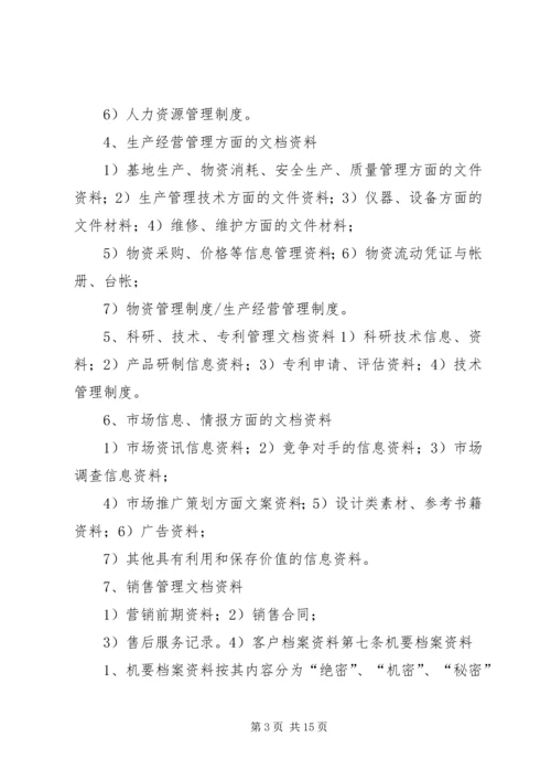 公司档案室管理规定 (4).docx