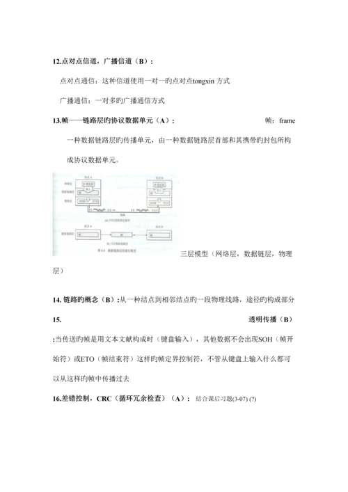 2023年计算机网络知识点.docx