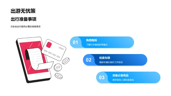春节出行优惠PPT模板