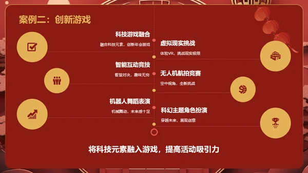 红色国潮风年会游戏策划PPT