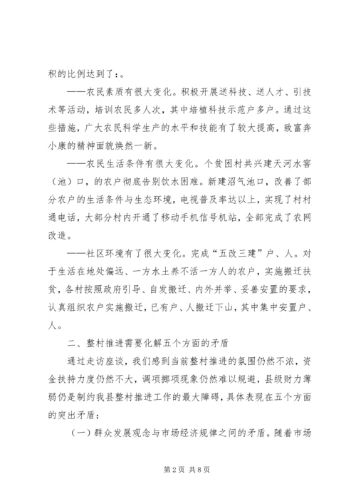 关于XX县区实施整村推进的调查与思考 (2).docx