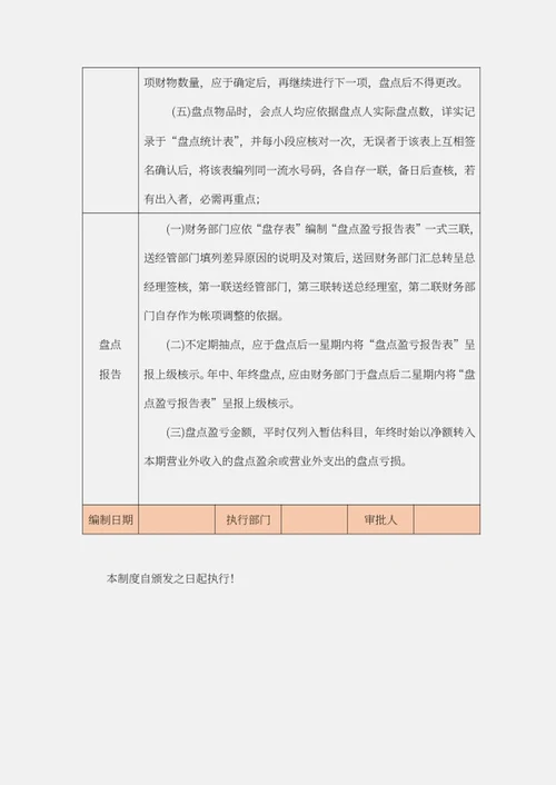 财务盘点制度word模板