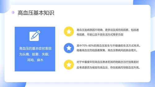 门诊就医预防高血压知识科普PPT模板