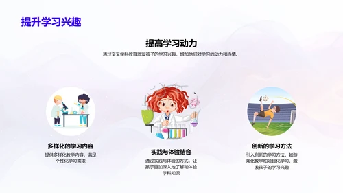 幼儿教育中的交叉学科PPT模板