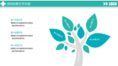 时尚扁平化医疗工作汇报医学研究PPT模板