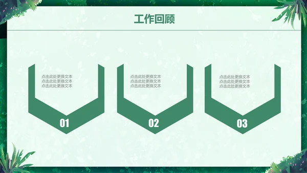 绿色小清新述职报告通用PPT模板