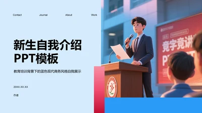 新生自我介绍PPT模板
