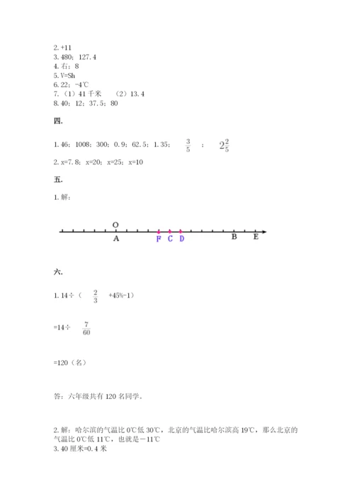 沪教版六年级数学下学期期末测试题精品【夺冠系列】.docx