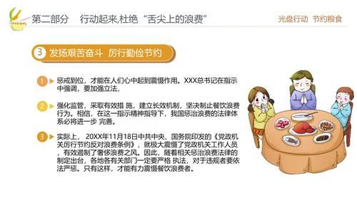 向舌尖上的浪费说不光盘行动节约粮食PPT