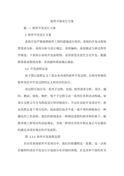 软件升级实施方案.docx