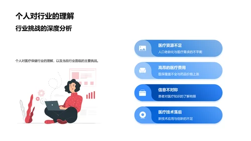 医疗领域述职报告PPT模板