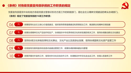学习解读中国共产党宣传工作条例PPT模板