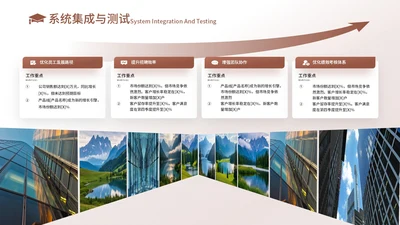 橙色创意风4项图文排版PPT单页
