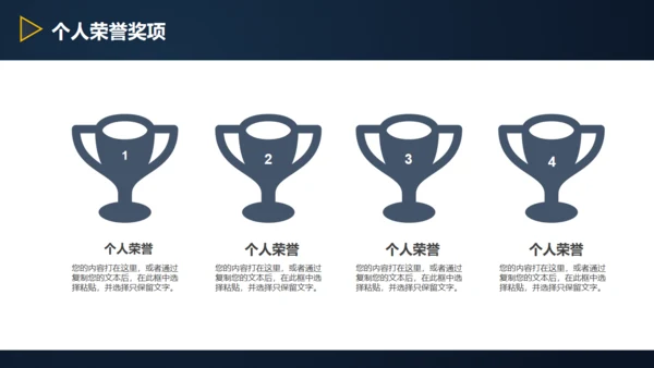 三角形岗位竞聘述职报告通用PPT模板