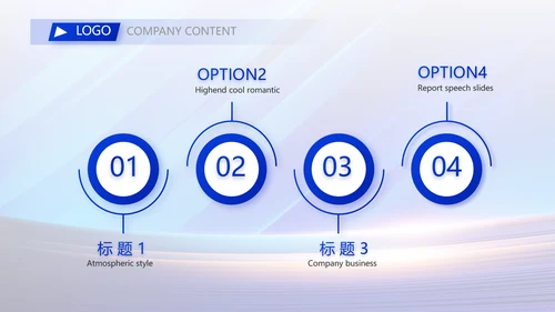 蓝色大气项目进度汇报介绍工作总结PPT