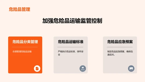 橙色商务现代客流运输安全工作总结PPT模板