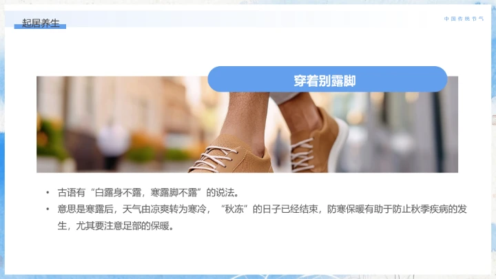 中国传统二十四节气寒露节气介绍寒露节气科普PPT