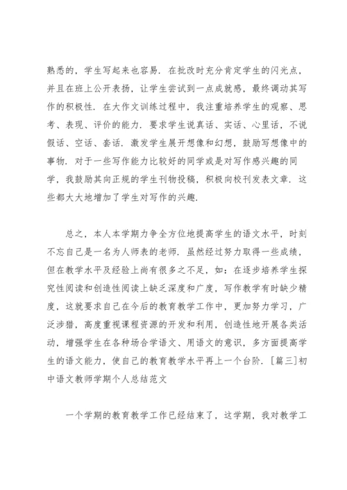 初中语文教师学期个人总结范文.docx