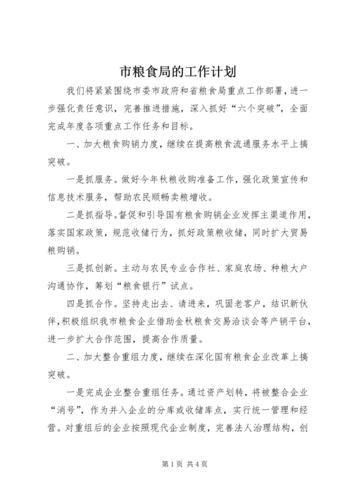 市粮食局的工作计划.docx