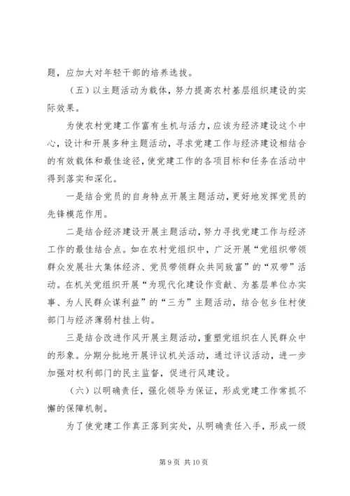 关于加强农村基层组织建设的思考 (6).docx