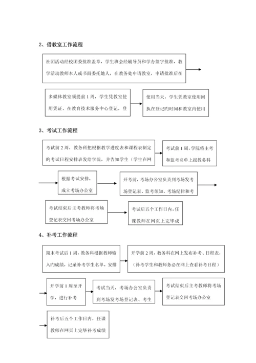 东华大学教务处工作标准流程.docx