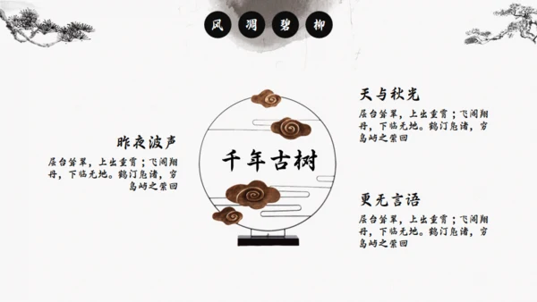 中国风传统诗词介绍通用PPT模板