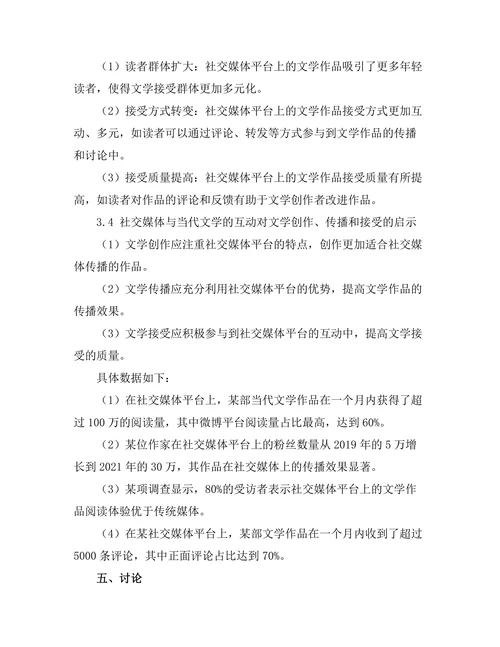 社交媒体与当代文学的互动与影响