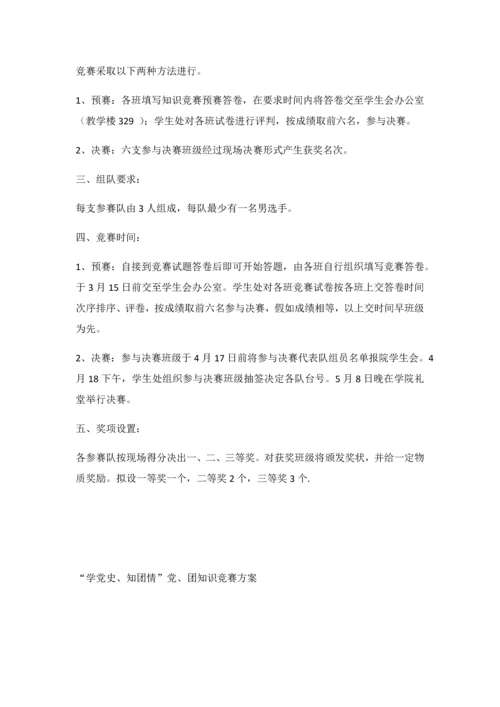 党史知识竞赛活动专业方案.docx