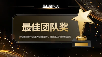 创意风颁奖PPT列表