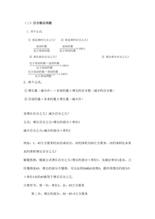 2023年北师大版六年级数学上册百分数的应用知识点单元练习.docx