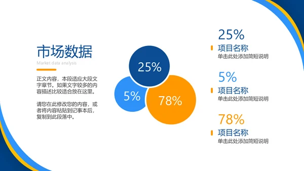 蓝色简约商务风企业宣传通用PPT