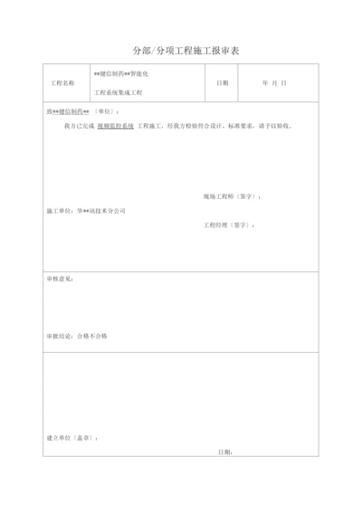 分部分项工程施工报告.docx