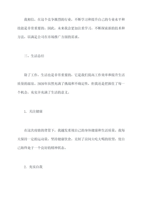 2020个人总结述职报告