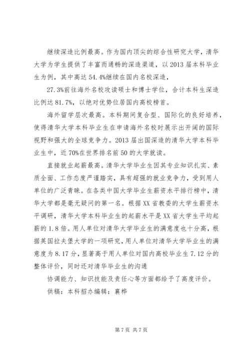 清华大学招生计划.docx