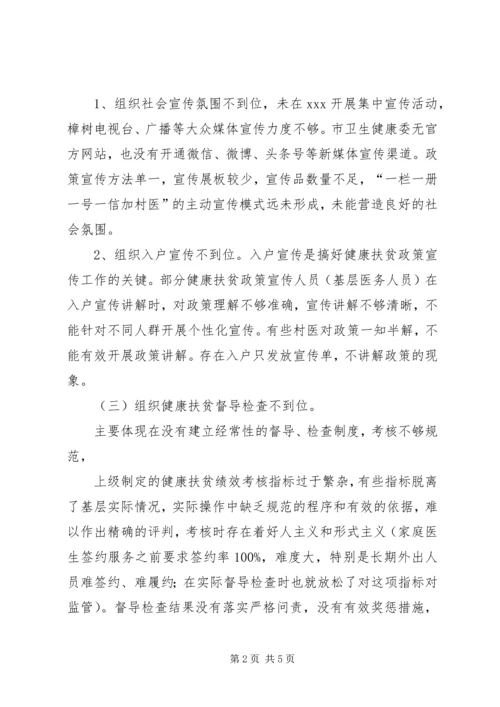 健康扶贫民主生活会个人对照检查材料.docx