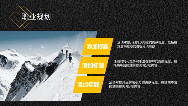 精品背景大学生职业生涯规划PPT
