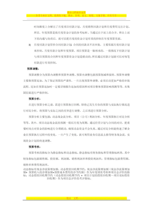 房地产行业全面预算管理体系.docx