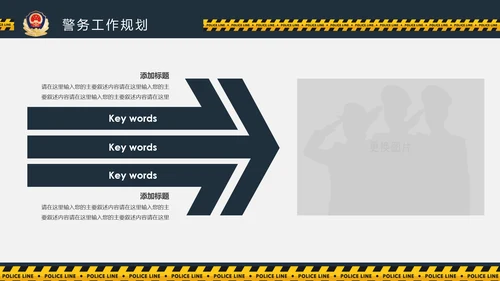 庄严大气公安警察工作总结案件汇报PPT模板