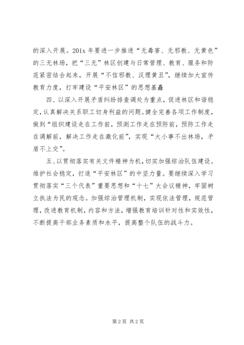 林业综治的个人工作计划.docx